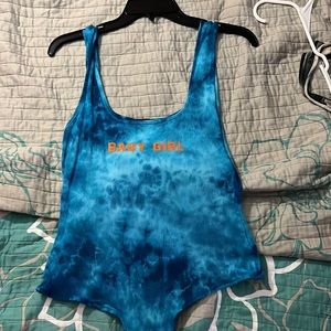 Fashion nova Baby Girl Bodysuit - Aqua Combo